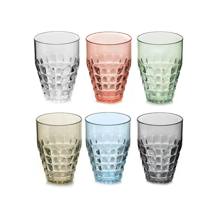 SET 6 TALL TUMBLERS TIFFANY