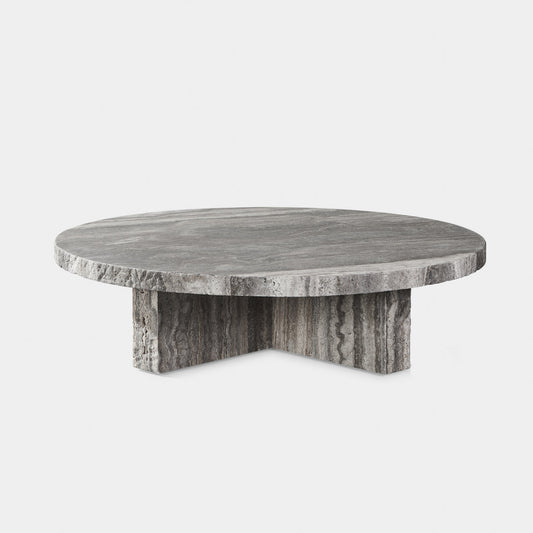 Florence Indoor Round Plank Coffee Table