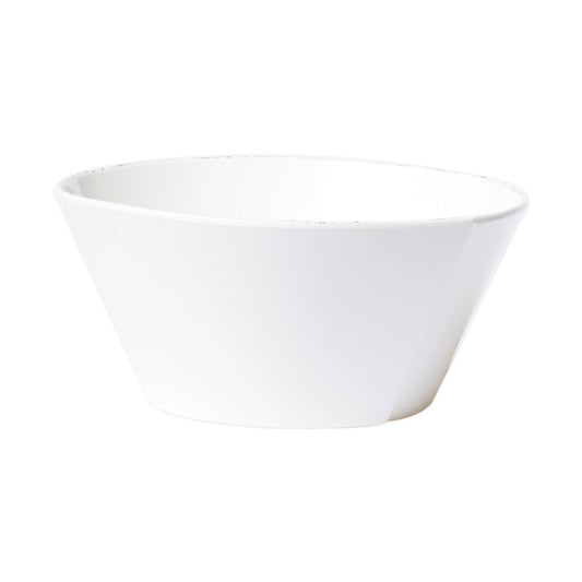 Lastra Melamine White Large Stacking Serving Bowl