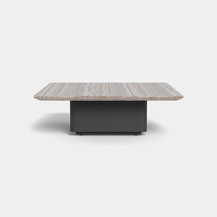 Santorini Outdoor Stone Square Side Table