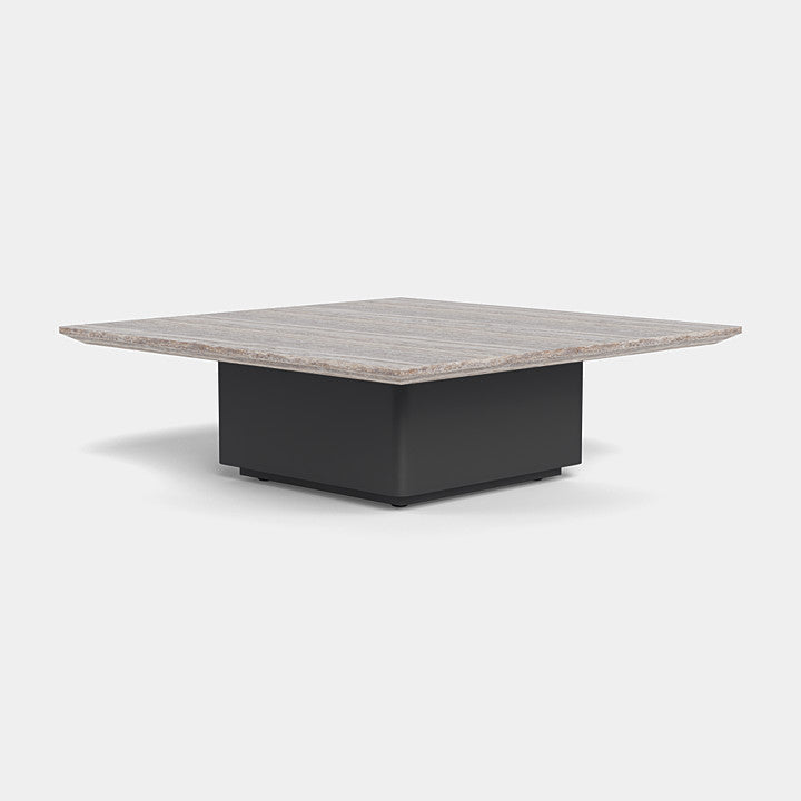 Santorini Outdoor Stone Square Side Table